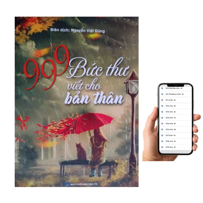 Sách - 999 bức thư viết cho chính bạn song ngữ Trung việt có phiên âm có mp3 nghe+KÈM FILE NGHE ONLINE