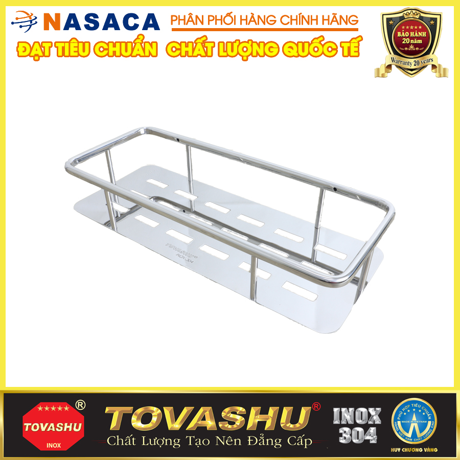 Kệ Inox Tấm Dài Đơn inox TOVASHU 304-TD1 (Inox 304 - Bảo hành 20 năm)
