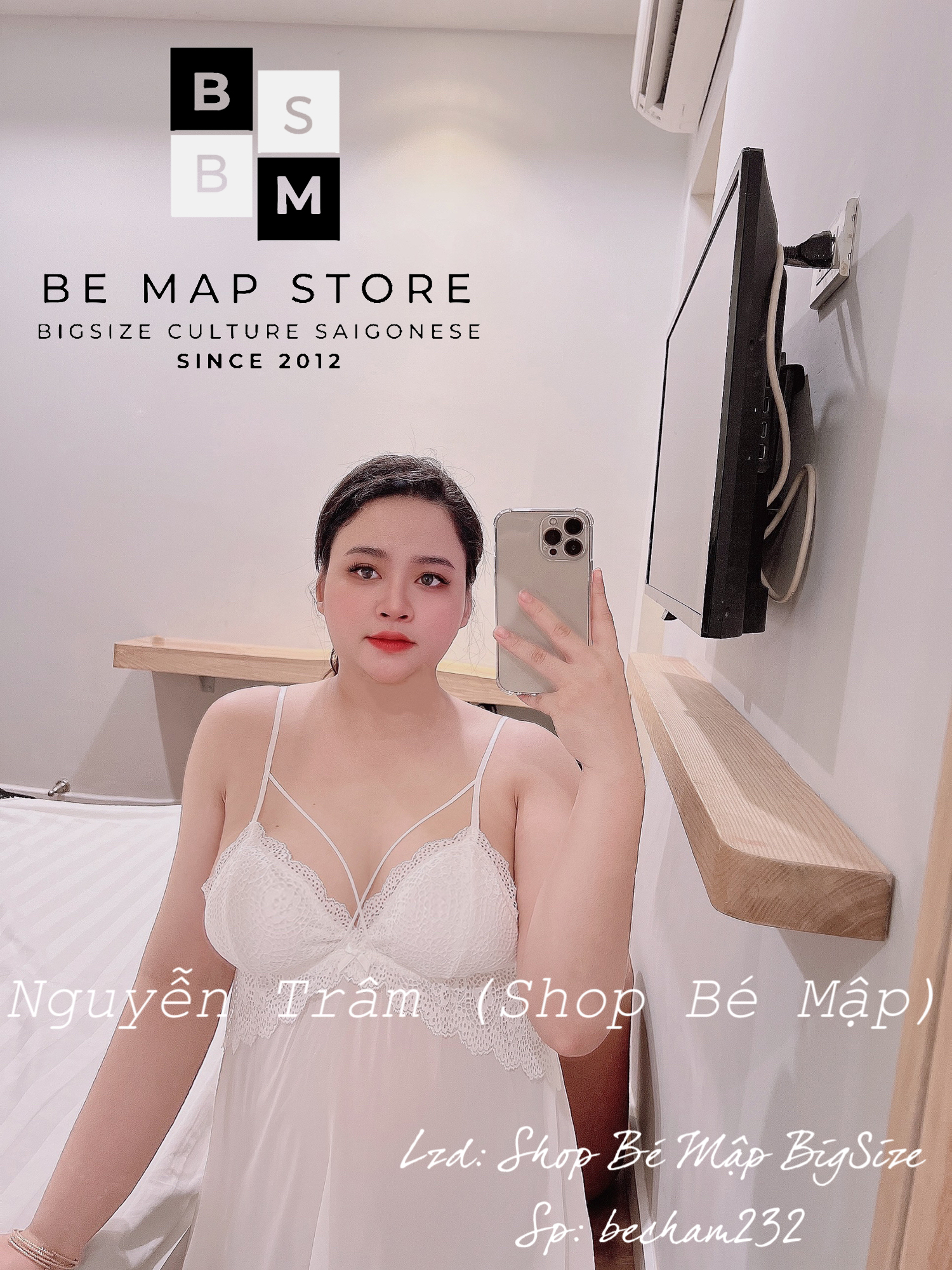 Set bộ ngủ sexy 3 món bigsize 50-75kg