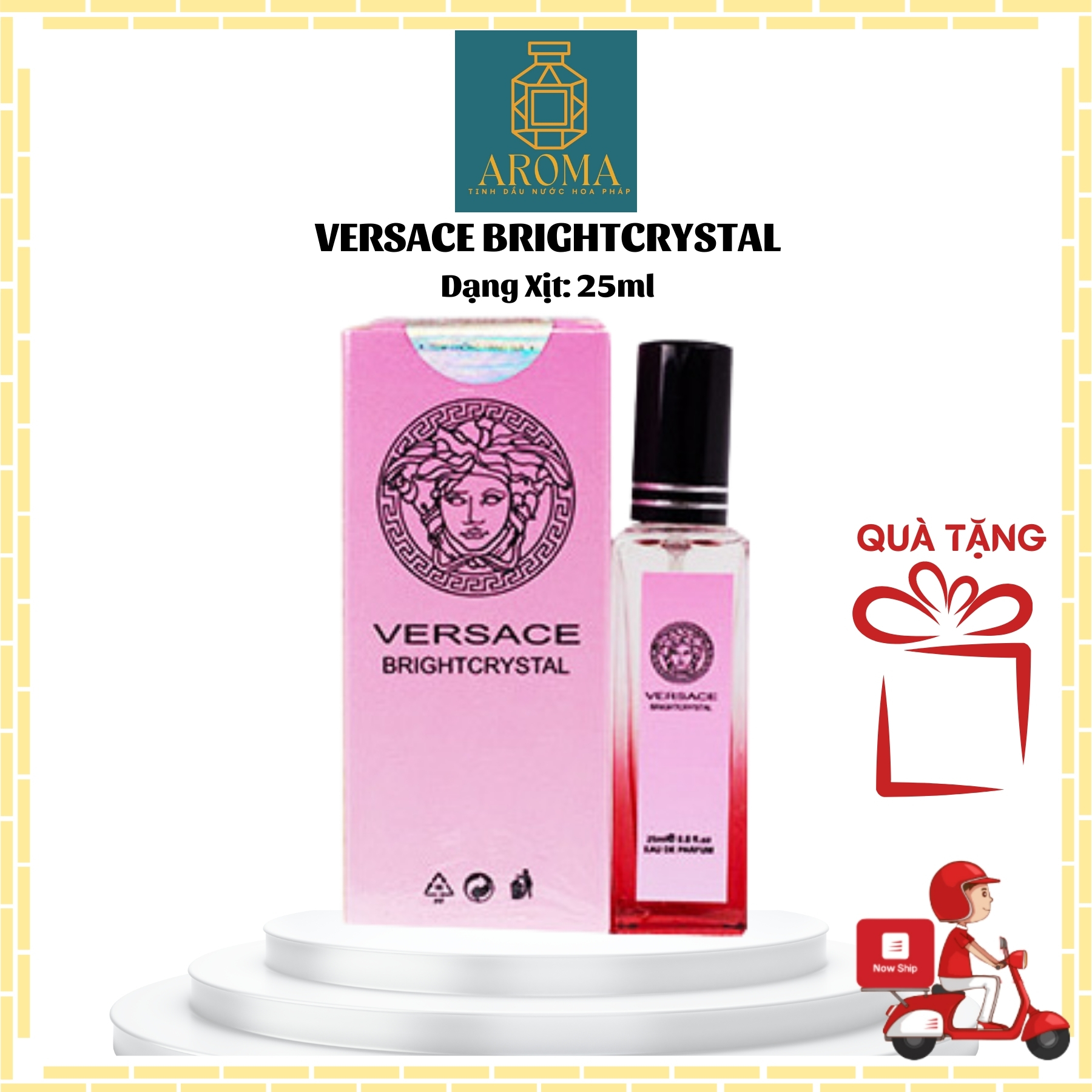 Tinh Dầu Nước Hoa Pháp Hparfum Versace Bright Crystal