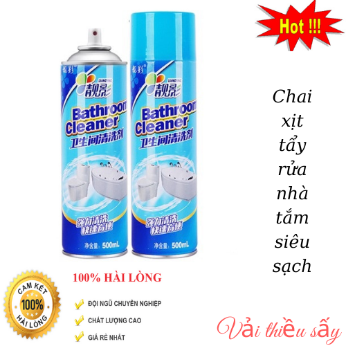 Bình xịt nhà tắm bọt tuyết siêu sạch tẩy đa năng siêu mạnh BATHROOM CLEANER 500ML