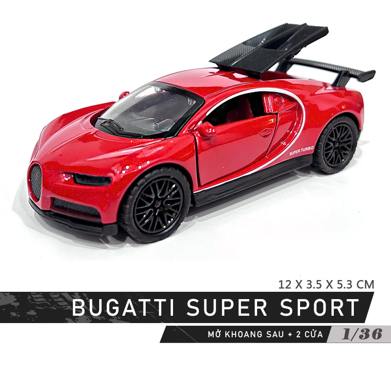 1:36 Scale Model Car Toy Bugatti Alloy Gift Toy Display Lahakids - 7