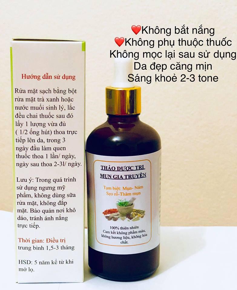 Thảo dược mt 100ml+ bột rửa mặt