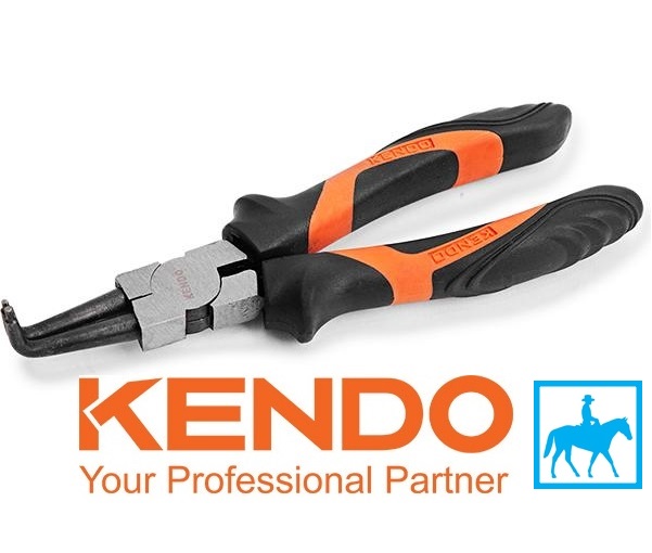 Kìm kềm mở phe 7inch 180mm crv tpr circlip plier set kendo 11514