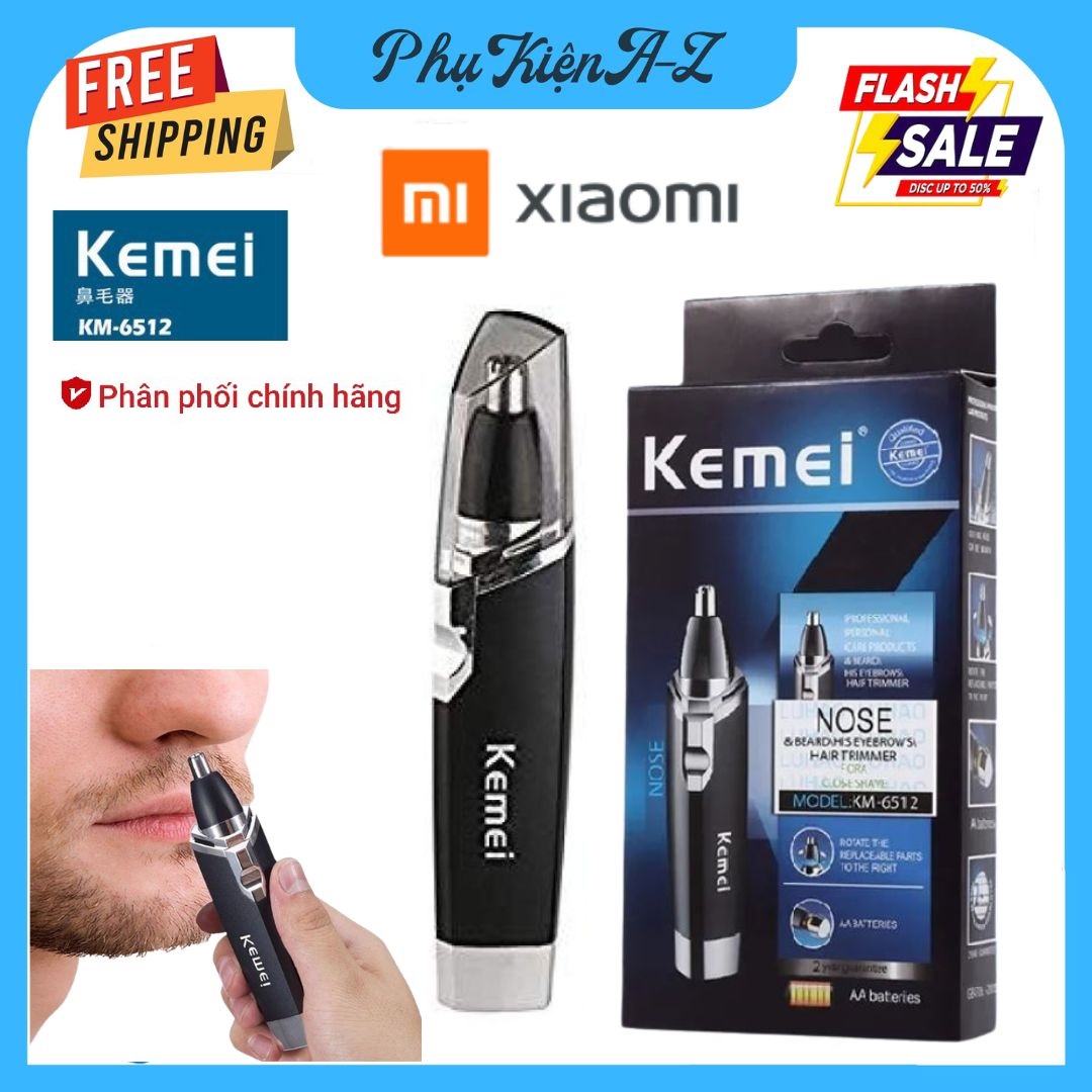  Chính Hãng Sale 50% Máy Tỉa Lông Mũi Xiaomi Máy Cắt Lông Mũi Máy Tỉa Lông Mũi Kemei KM - 6512 Cao Cấp Loại Xịn Cắt Tỉa Lông Mũi Dễ Dàng. 