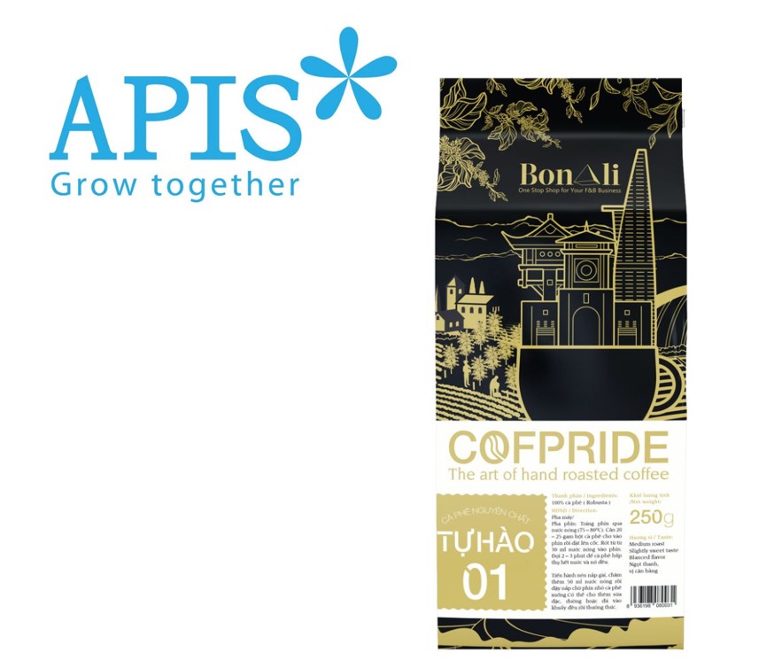 1 GÓI CAFE TỰ HÀO 1 - 250G (100% ROBOUSTA) - NGUYÊN CHẤT ĐẬM VỊ TRUYỀN THỐNG