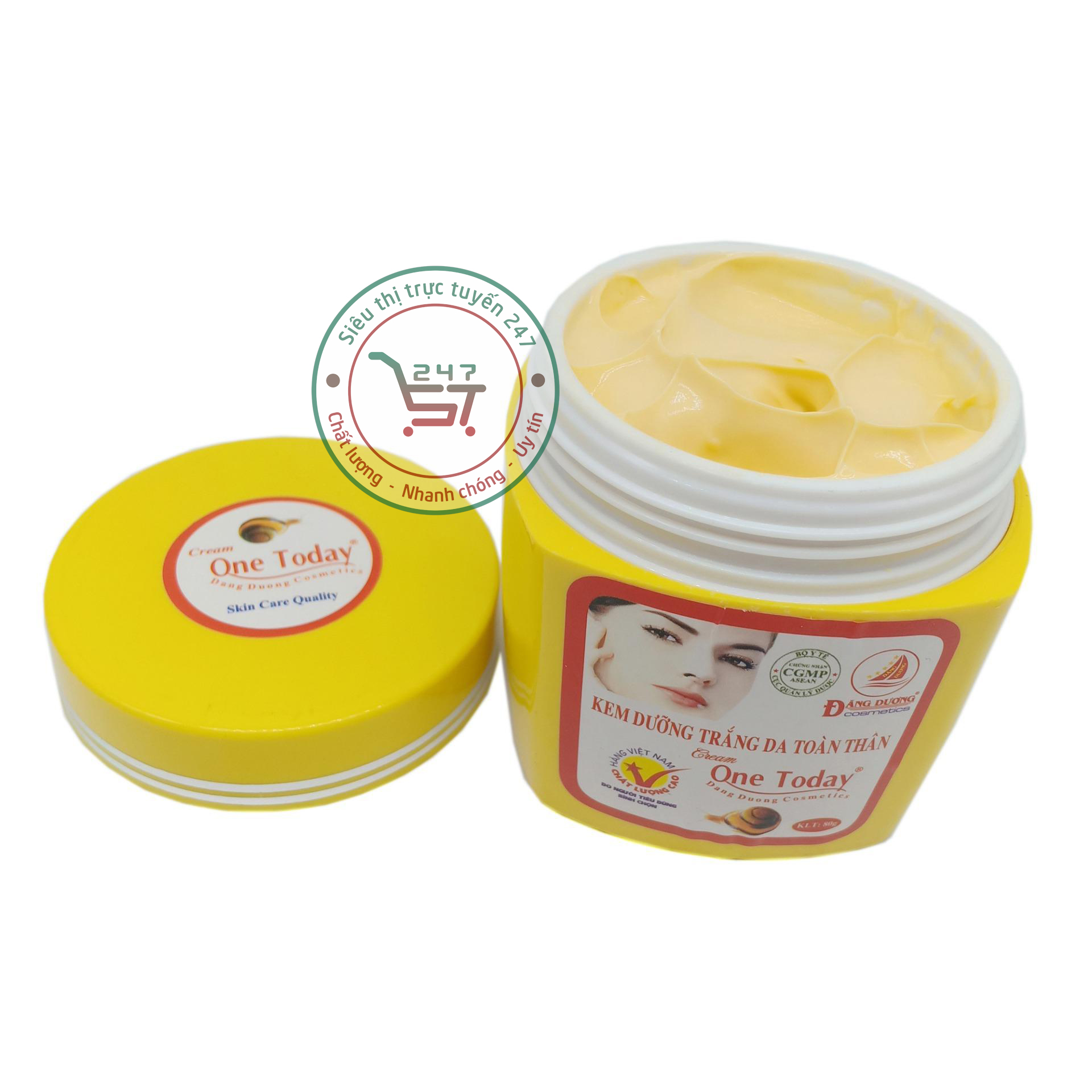 Kem Dưỡng Trắng Da Toàn Thân One Today 80g (vàng) làm trắng da tại nhà hiệu quả