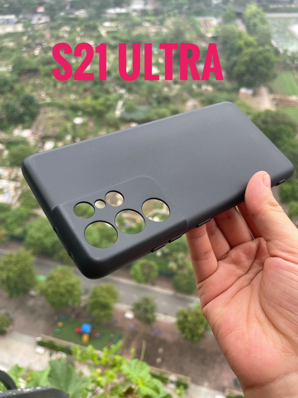 Ốp lưng tpu cho samsung galaxy s21 ultra, s21 ultra 5g dẻo đen