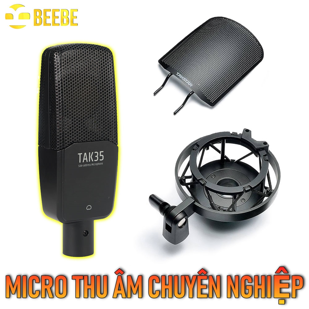 Mic thu âm chuyên nghiệp có phụ kiện takstar tak35