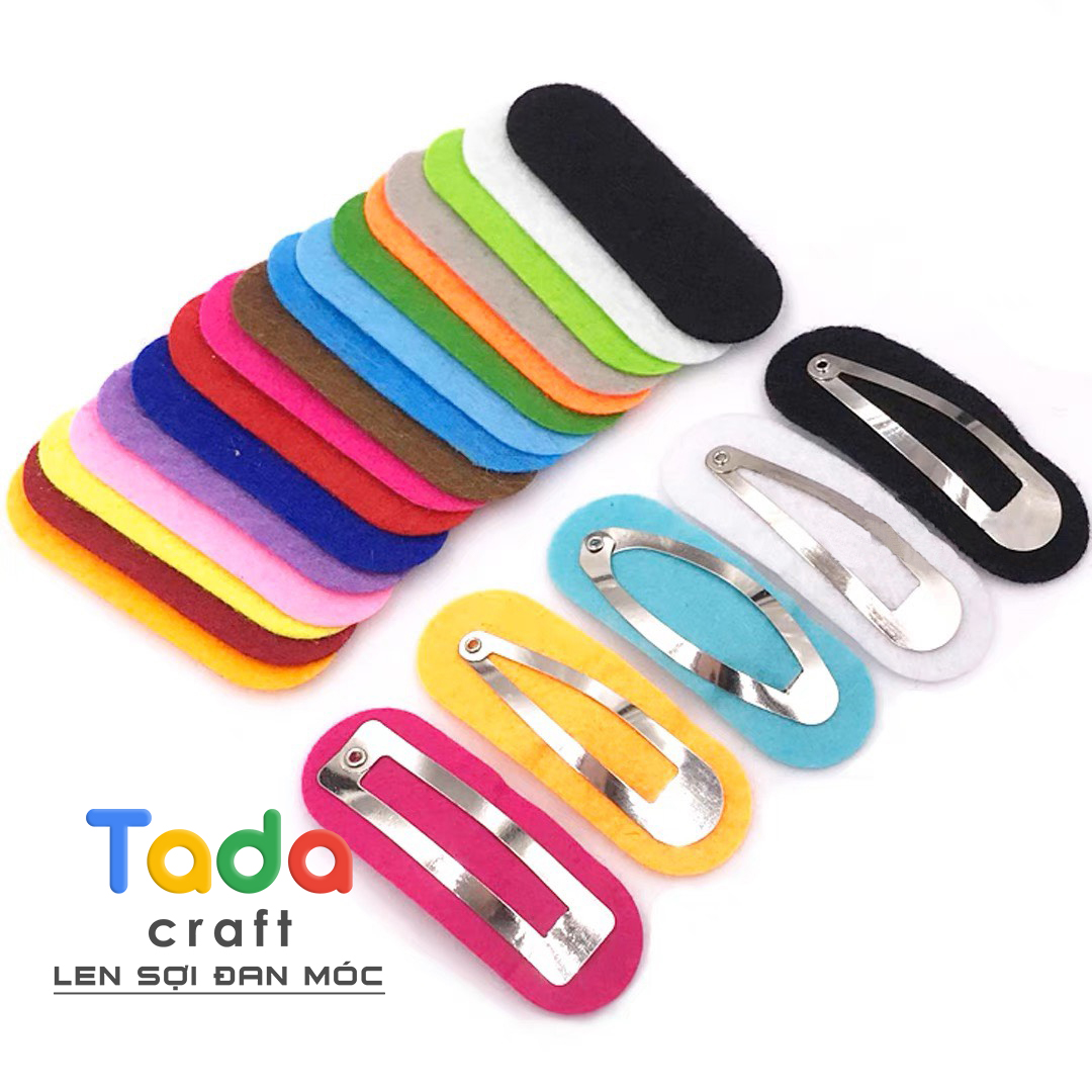 Phôi vải nỉ dùng lót kẹp tóc handmade