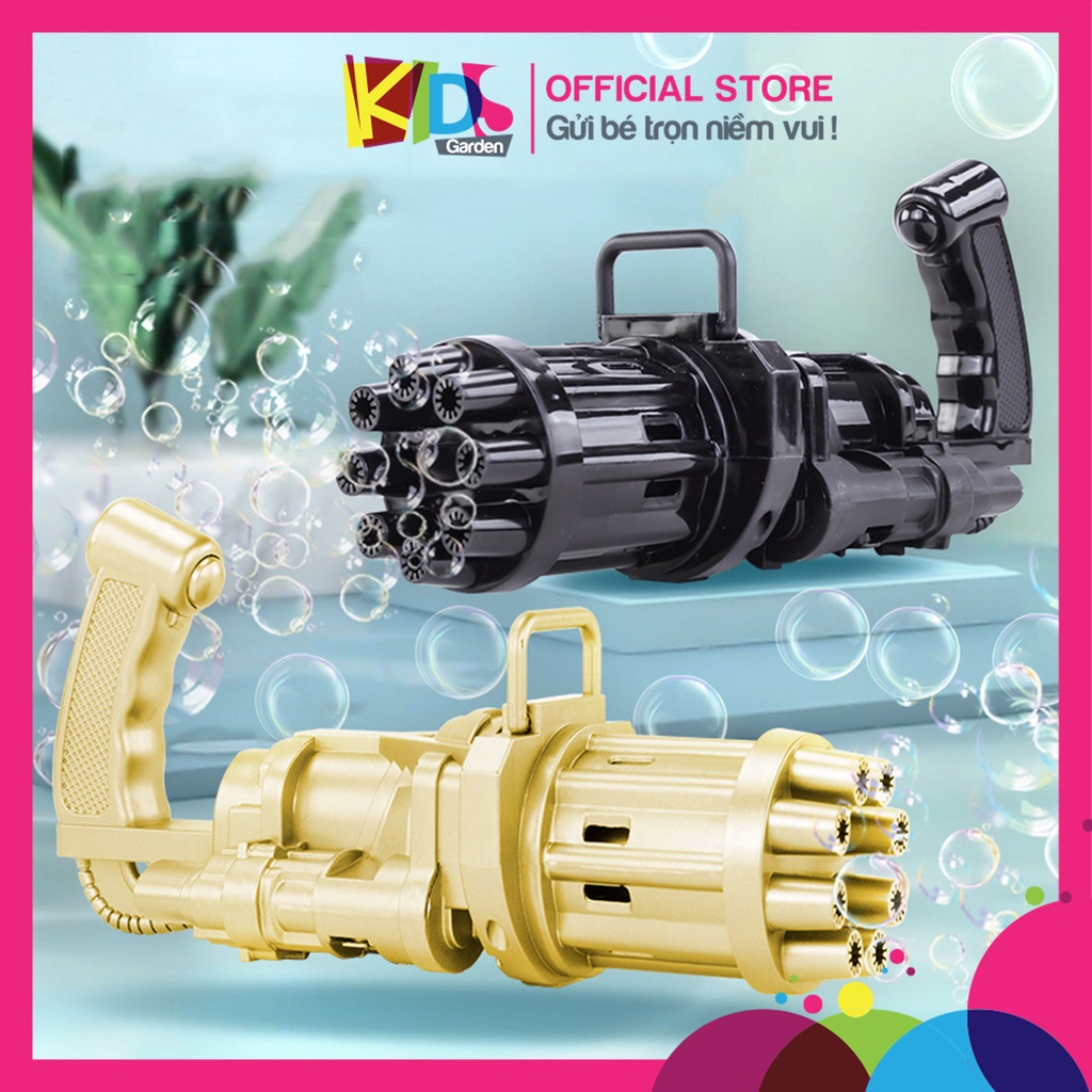 Súng bắn bong bóng xà phòng đồ chơi máy bắn bong bóng 8 nòng siêu mạnh cho trẻ DC05-SBBONG
