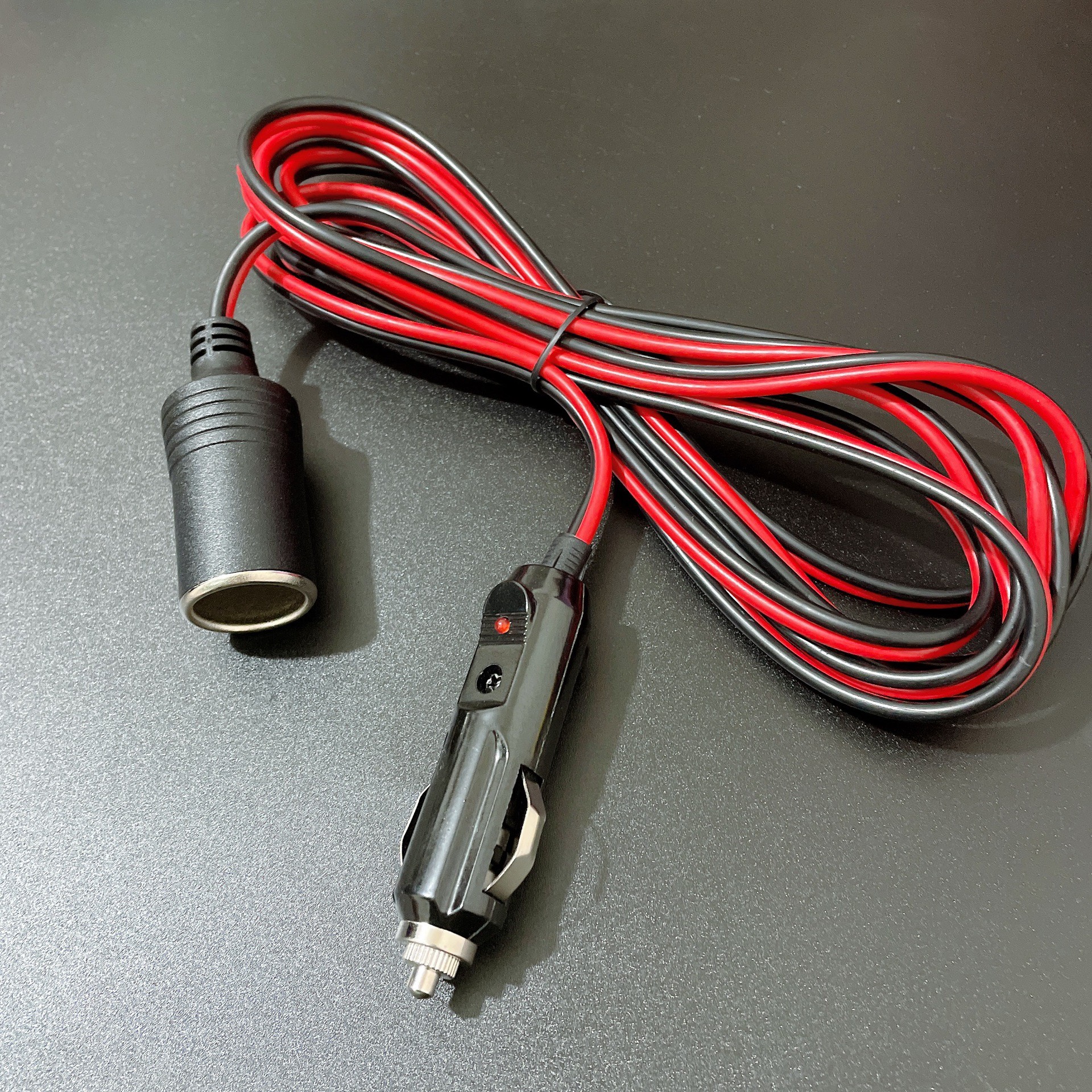 [Cáp Nối Dài Chịu Tải 180W] Bộ Cáp Nối Dài Tẩu Sạc Xe Hơi Ô Tô Đầu Đực Chuyển Sang Đầu Cái 12V/24V Chiều Dài 1.5M