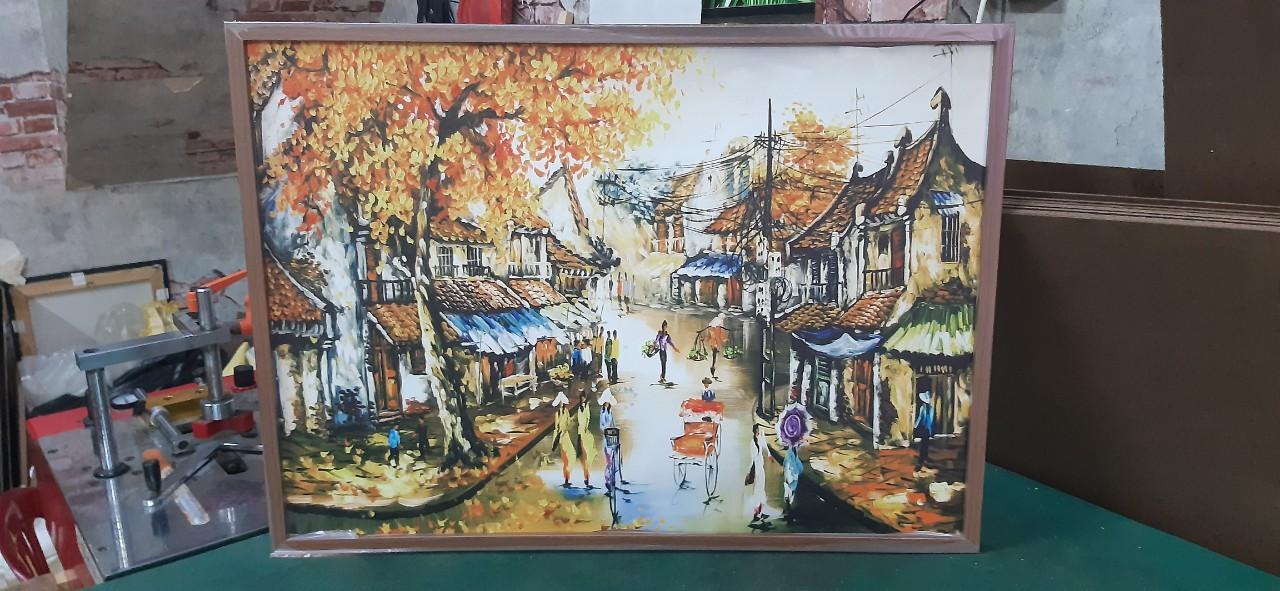 [HCM]Tranh in canvas Phố Cổ Hà Nội