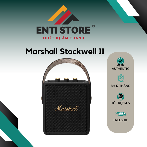 Loa bluetooth không dây marshall stockwell ii 20w full box nguyên seal - bh 12 tháng
