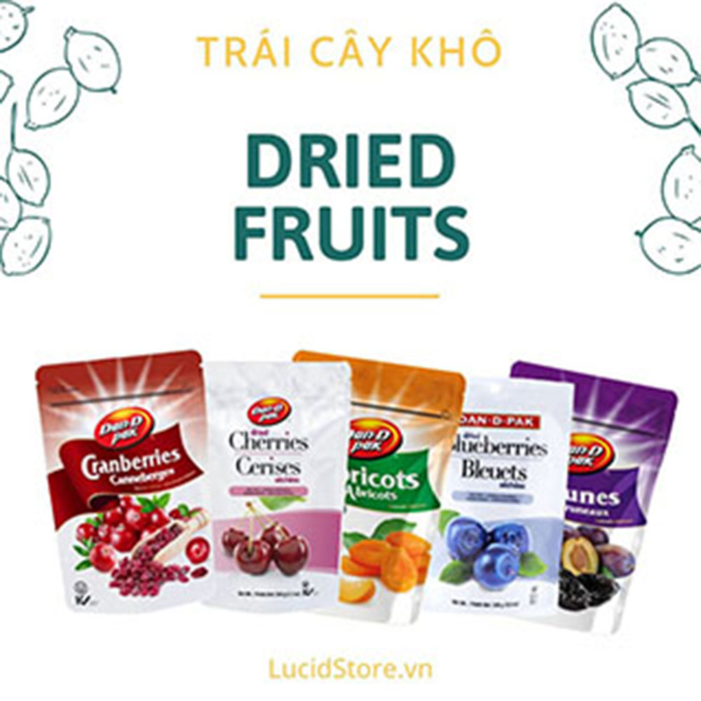 Combo 5 túi trái cây khô nhập khẩu-mận mỹ,mơ khô,việt quốc,nam việt quốc,sung khô