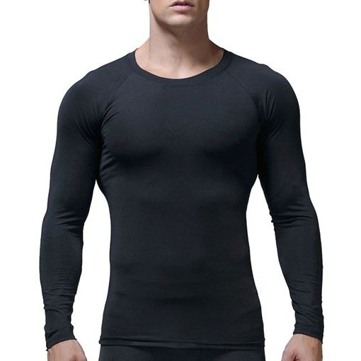 [Hàng mới về] Áo thể thao nam dài tay - tay ngắn body tập gym chơi thể thao, Áo giữ nhiệt nam chất thun lạnh co giãn 4 chiều hàng VNXK Cổ tròn Đá Bóng Mùa đông Màu đen