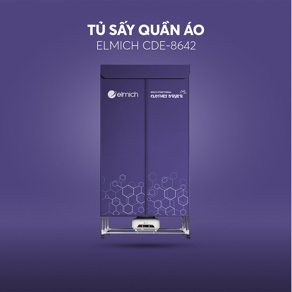 (Chỉ 20h ngày 09-12.10)Tủ sấy quần áo Elmich CDE-8642
