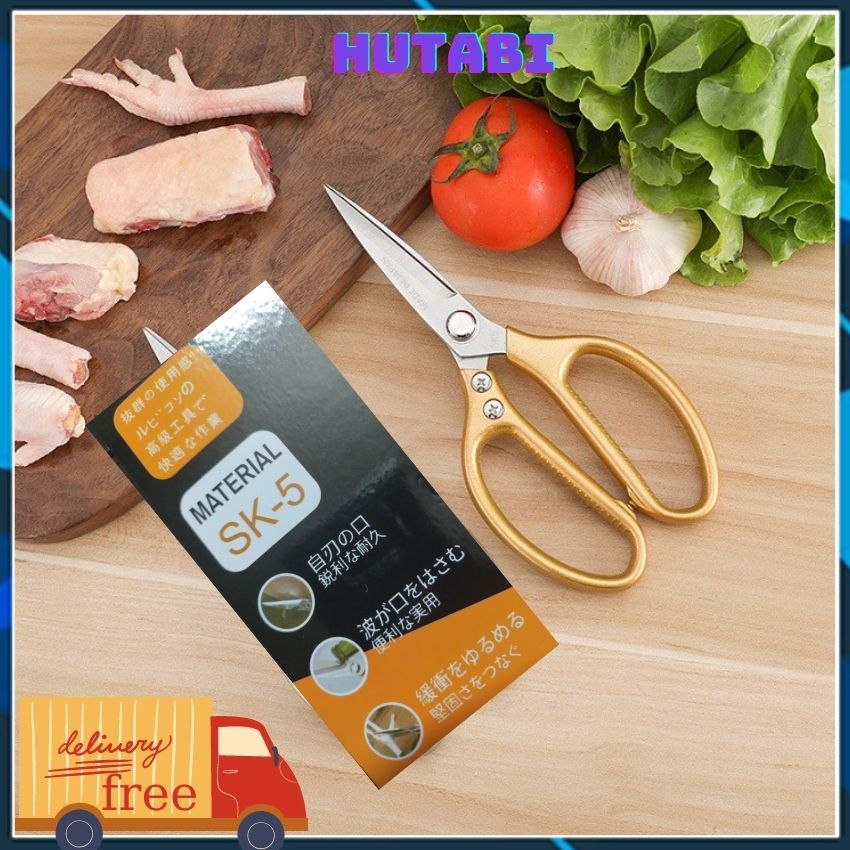 KÉO CẮT THIT MATERIAL SK-5 Cao Cấp Đa Năng Nhật Bán : Cắt Thịt Gà Thịt Heo Cắt Giấy Cắt Hoa Củ Quá.... HUNGZADUNG