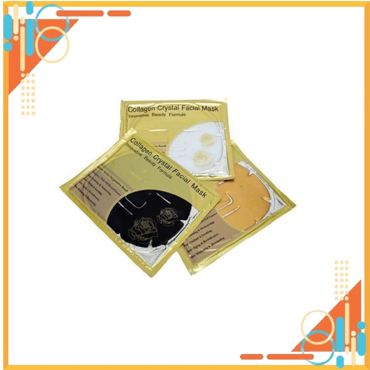 Xấp 10 mặt nạ collagen Crystal Facial Mask
