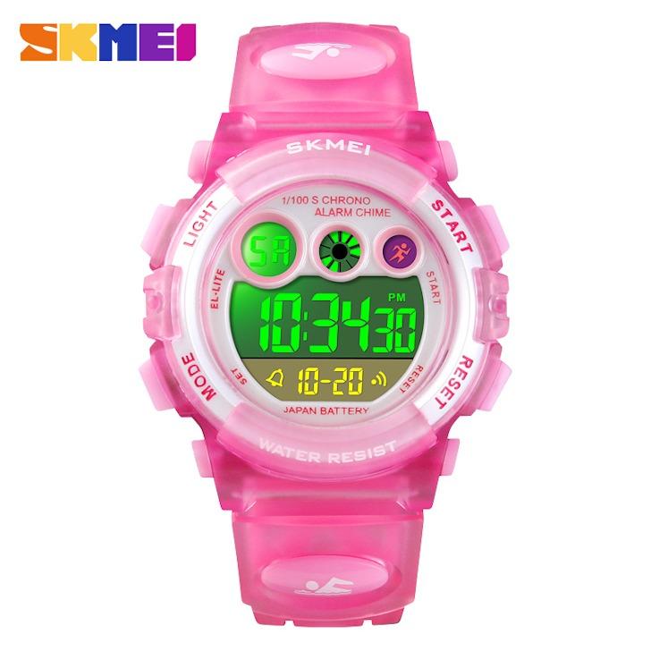 Đồng hồ bé gái Skmei điện tử thể thao SK 1451 đèn led