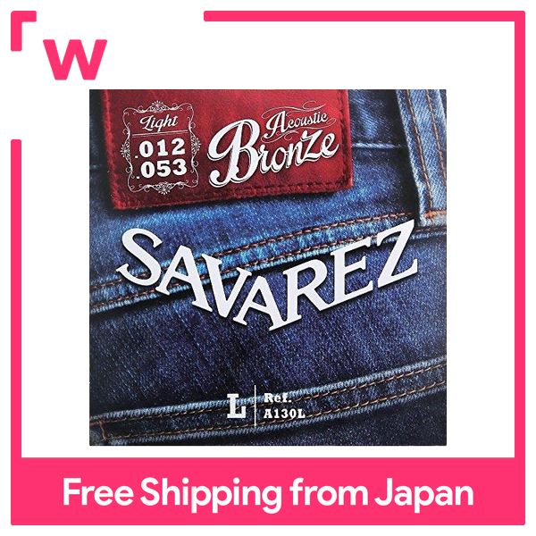 Savarez savarez / a130cl đồng tùy chỉnh-ánh sáng tùy chỉnh-ánh sáng 11-52 acoustic guitar strings