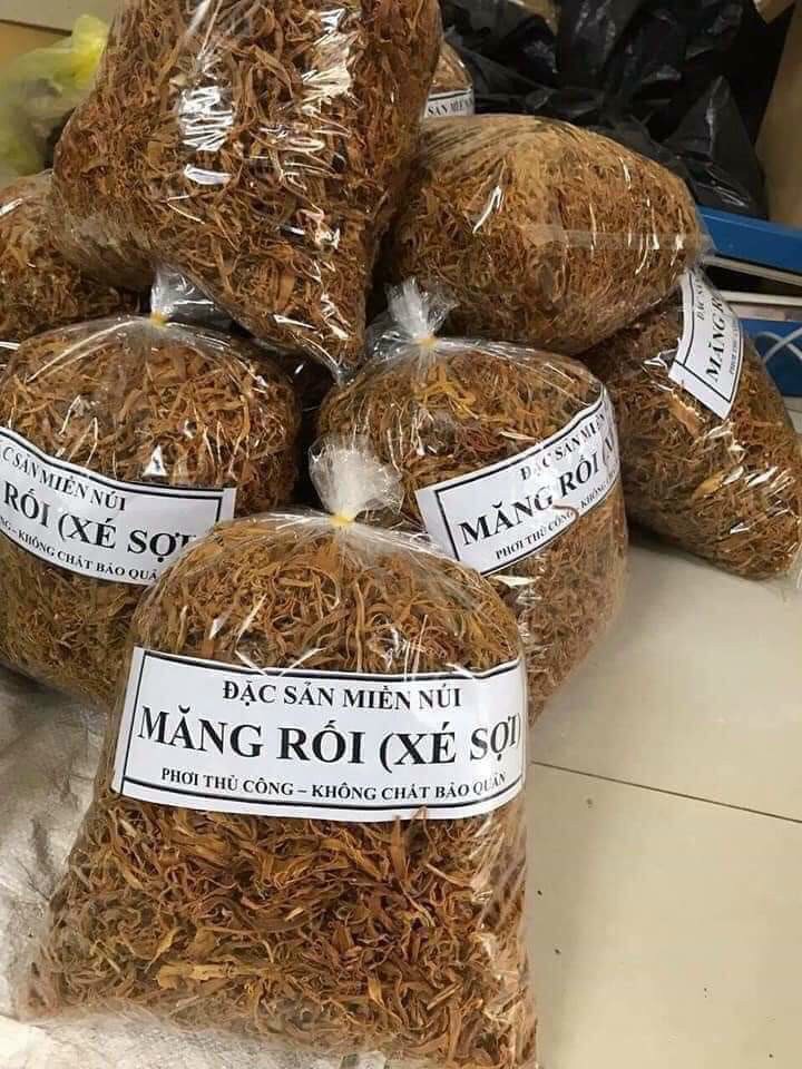 Măng khô xé sợi (măng rối)