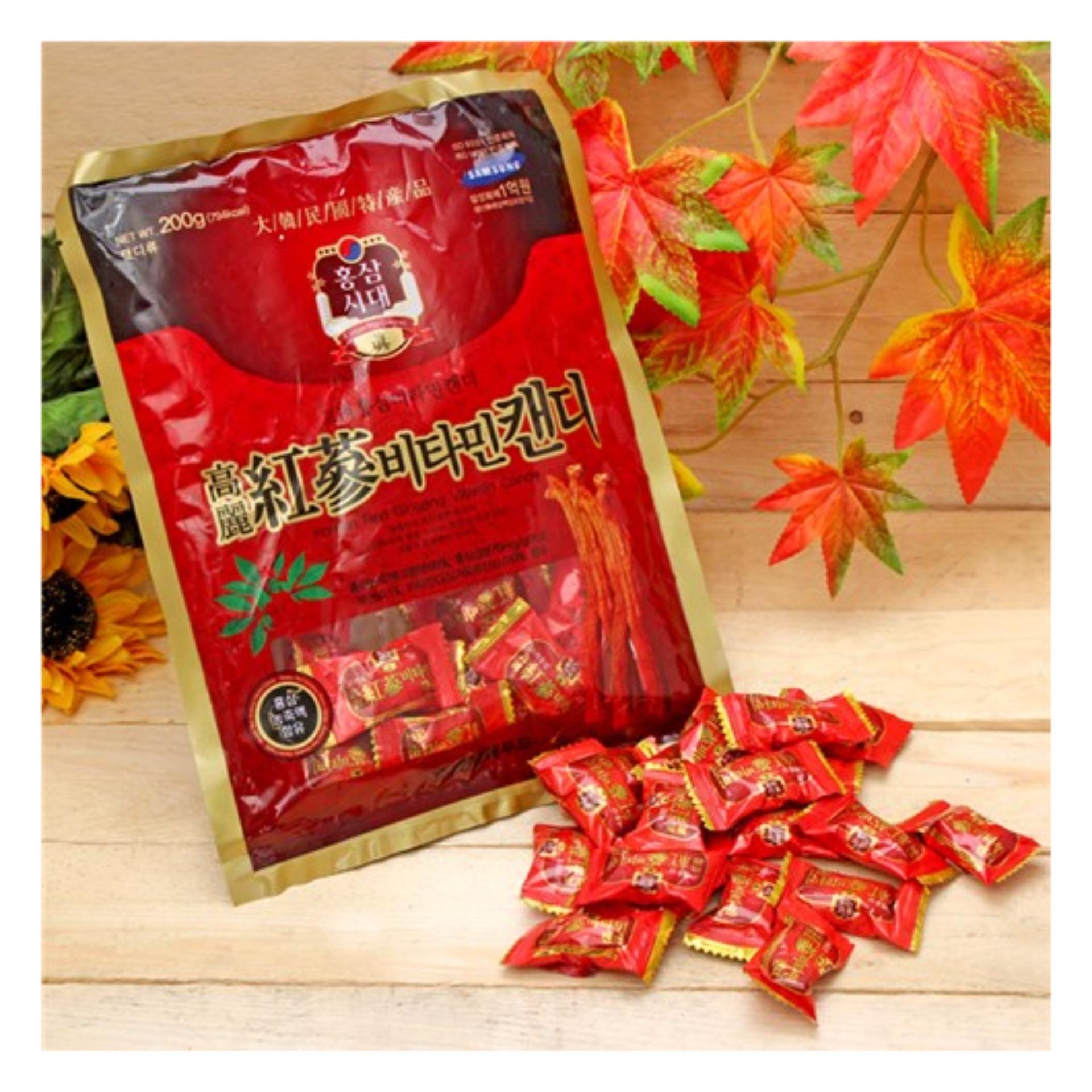 [HCM]Combo 5 Gói Kẹo Sâm Đỏ Hàn Quốc túi 200g SuTo Shop