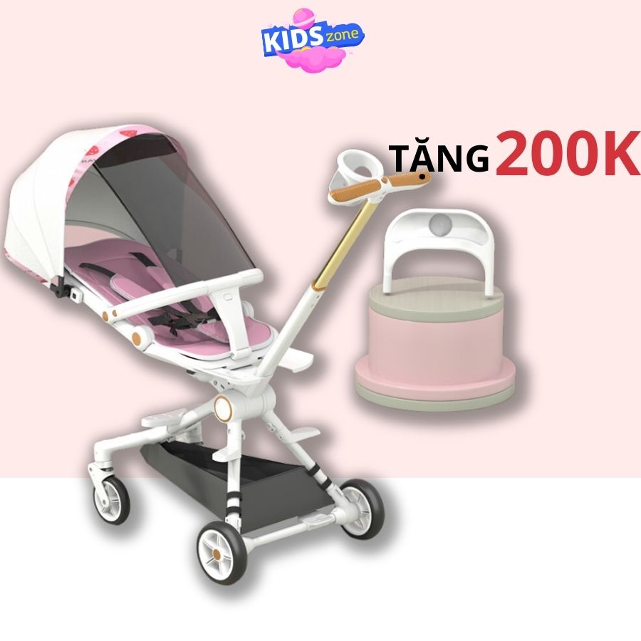 Xe đẩy cho bé, xe đẩy gấp gọn đảo chiều khung chắc chắn - NTX88