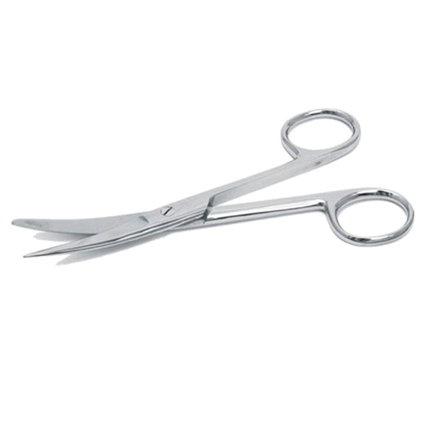 Kéo cong 2 đầu nhọn 10cm y tế cắt chỉ