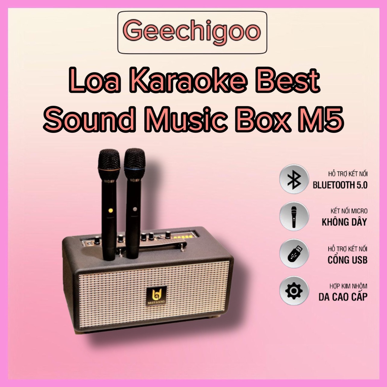 Loa Karaoke Xách Tay di động cao cấp chính hãng Best Sound M5 Musicbox
