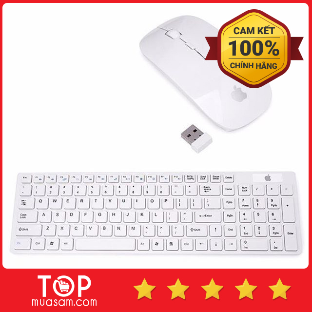 Combo Bàn Phím và Chuột không dây - Bộ bàn phím chuột - Bàn phím Mini không dây - Bàn phím máy tính laptop - COMBO BÀN PHÍM + CHUỘT KHÔNG DÂY CAO CẤP