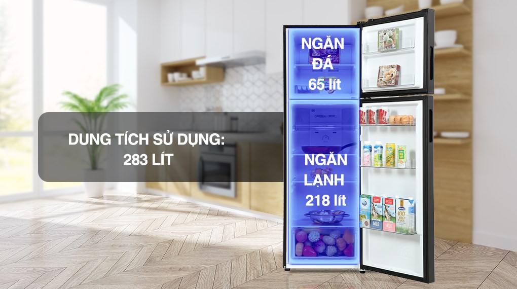 Tủ lạnh aqua inverter 283 lít aqr-t299fa