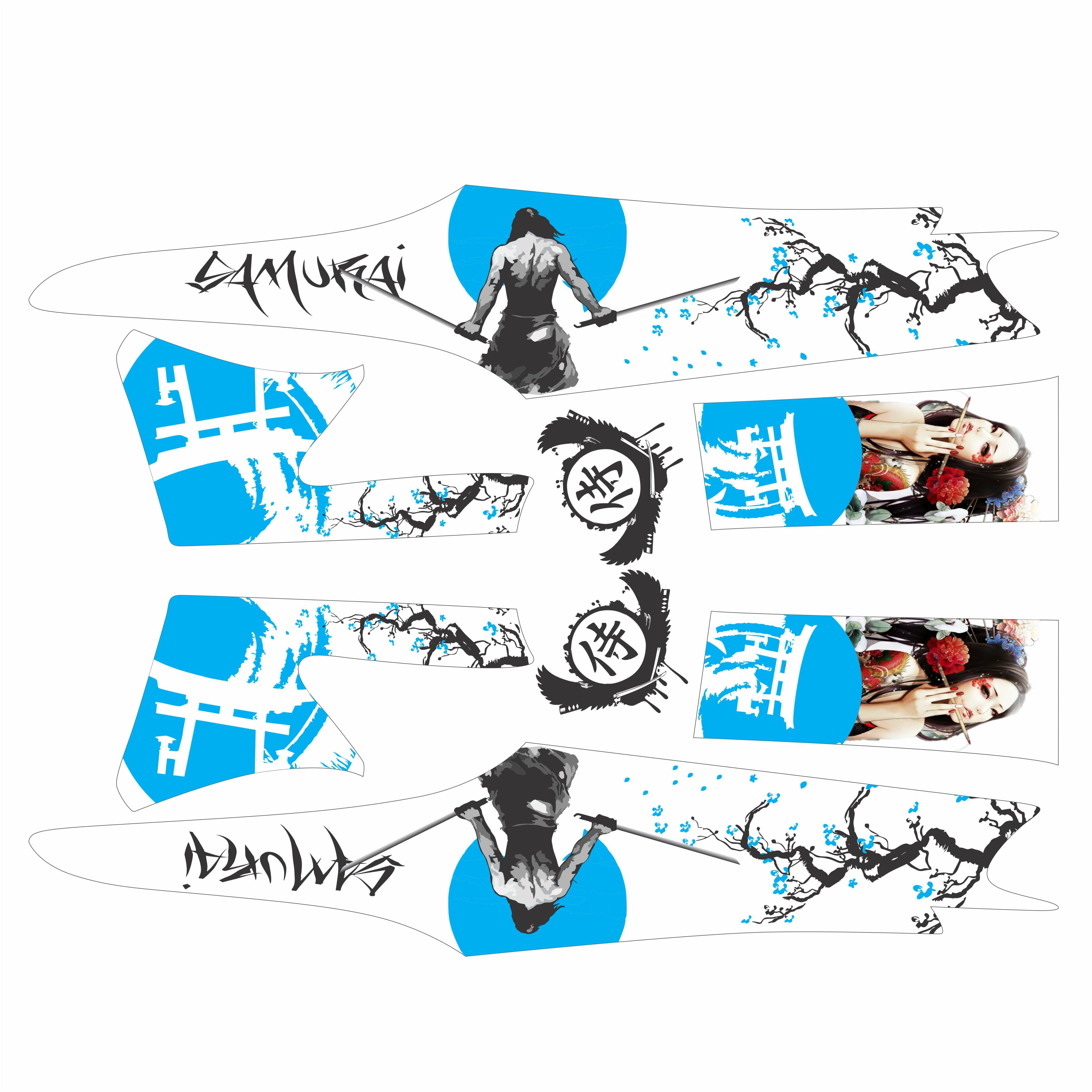 Tem Rời Dán Xe Wave A Samurai