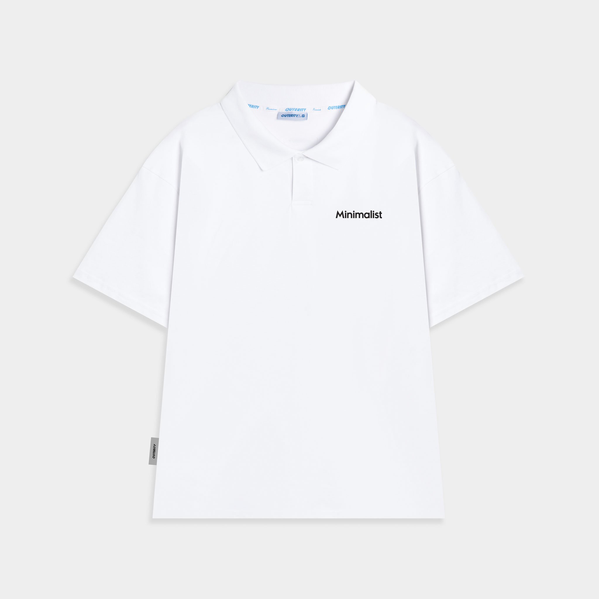Áo polo minimalist / màu trắng ort.b 702