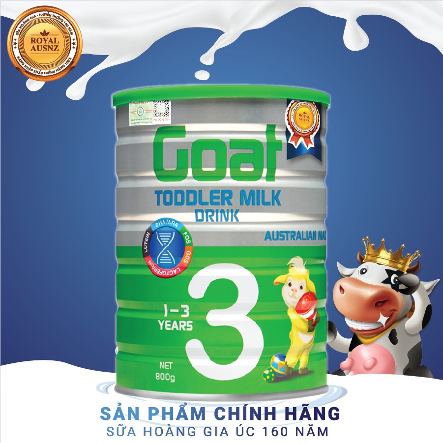 ✔️sữa hoàng gia úc dê goat toddler milk số 3 hộp 800g date 2025 - babystore