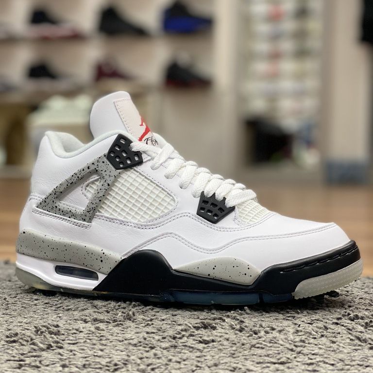 Giày Sneaker J0rdan 4 White Cement
