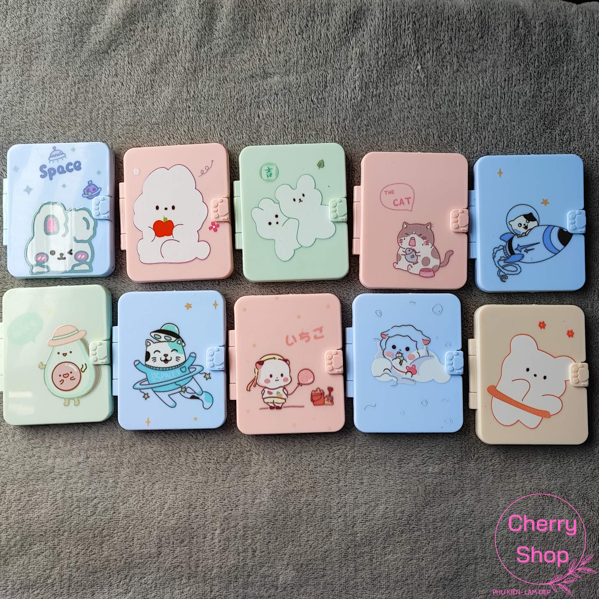 [HCM][TẶNG THUN CỘT TÓC] Bộ Gương Lược Cầm Tay Mini Dễ Thương Nhiều Mẫu Đa Dạng (Gương Mới)