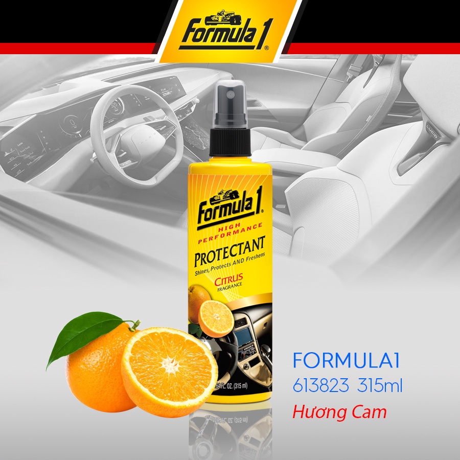 Dung dịch vệ sinh táp lô xe ô tô 2 trong 1 formula1 613823 315ml