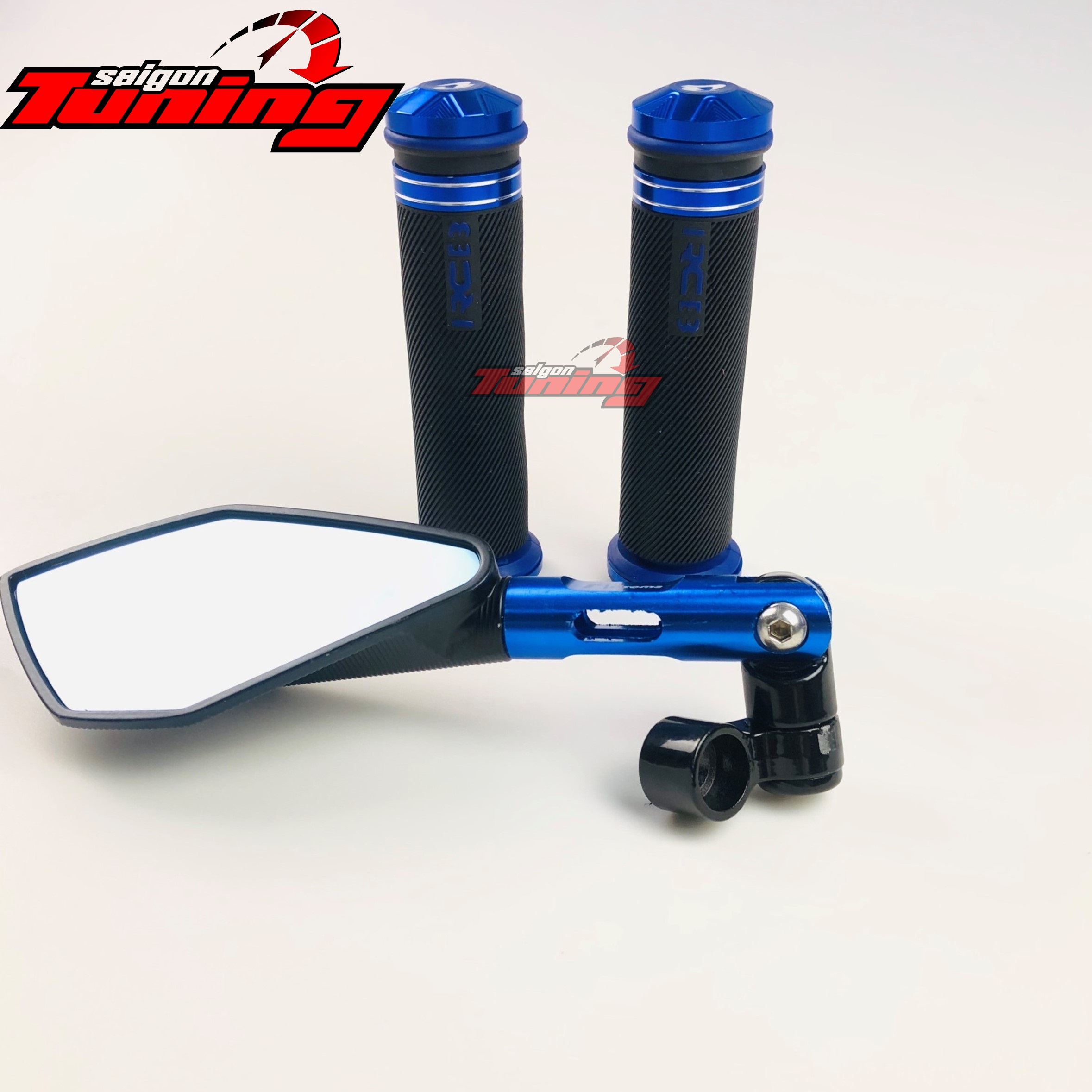 Combo 2: Bao tay RCB + gương - Màu xanh Blue