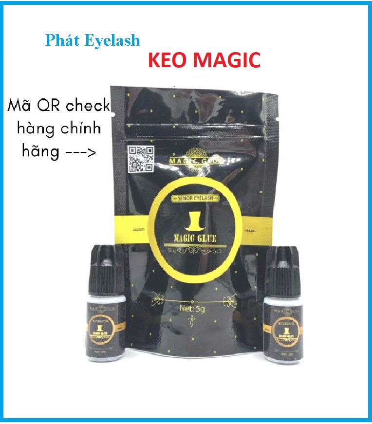2 chai keo magic glue ít cay, khô nhanh siêu bền,dành cho thợ nối mi chuyên nghiệp, 1 bịch 2 chai keo nối mi bền _dụng cụ nối mi_acb phát