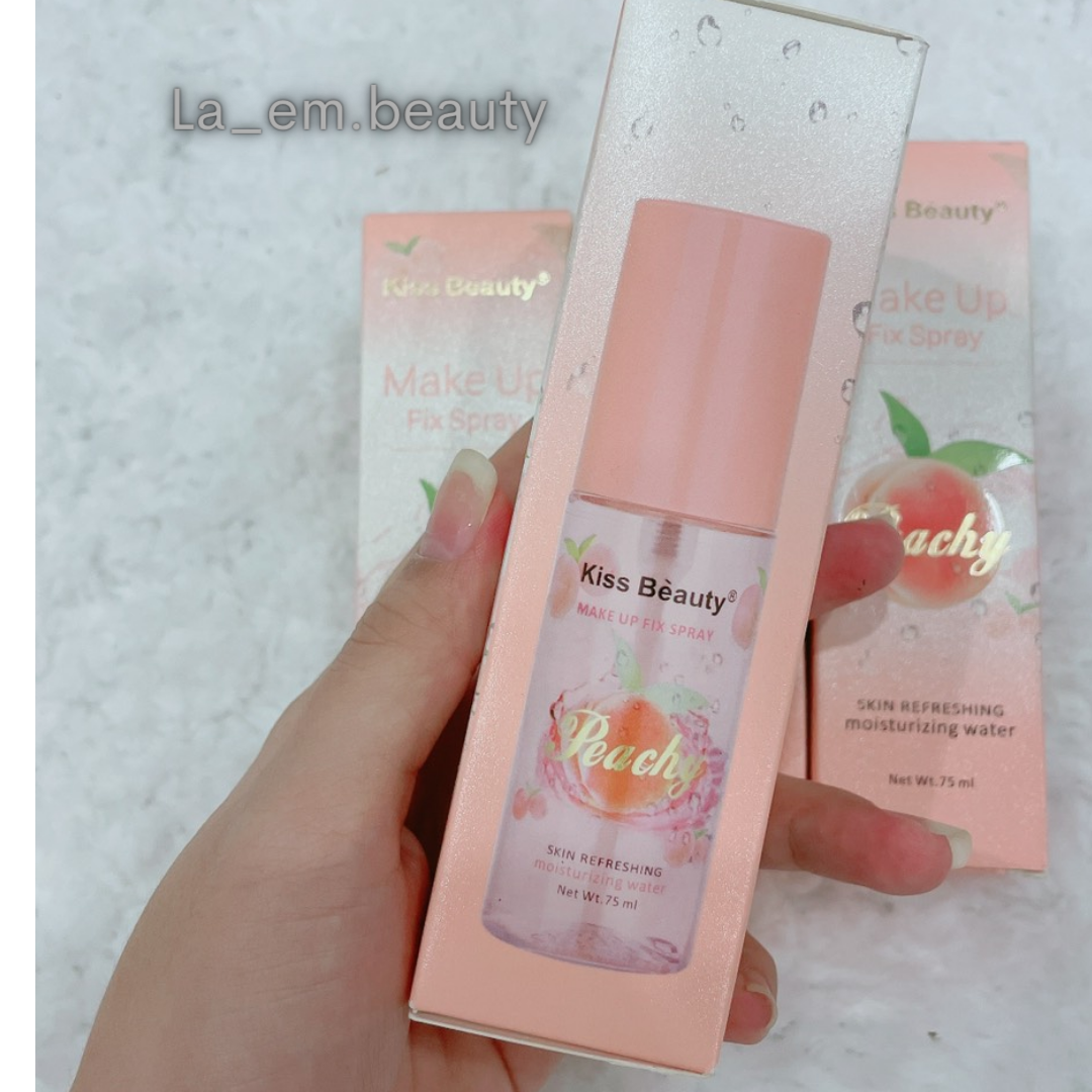 Xịt giữ lớp make up peachy fix spray