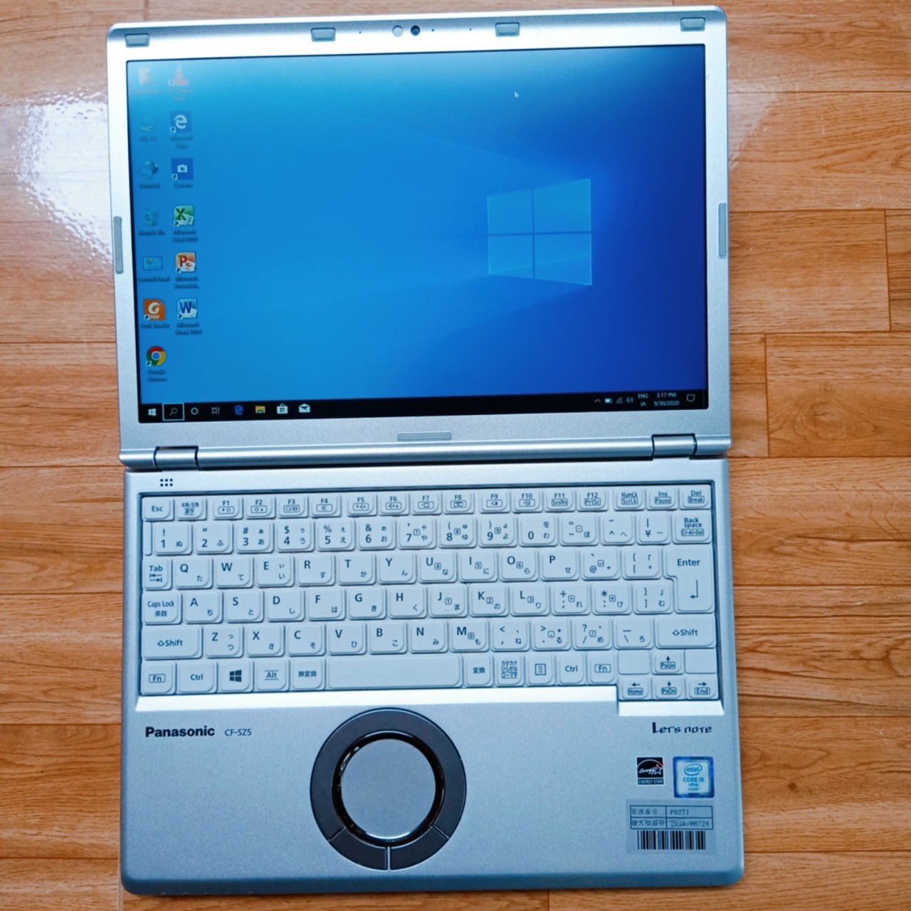 Panasonic cf-sz5 core i5 6300u ram 4g ssd 128g 12.5"