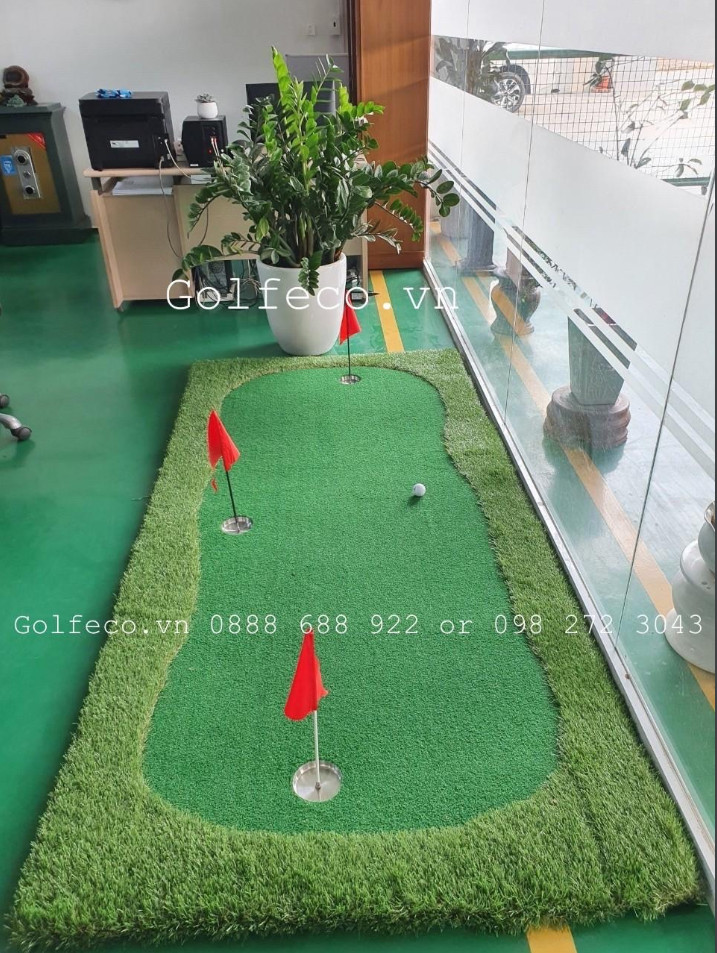 THẢM TẬP PUTTING GOLF GREEN 1,25x2,5 (KÈM 5 BÓNG GOLF)
