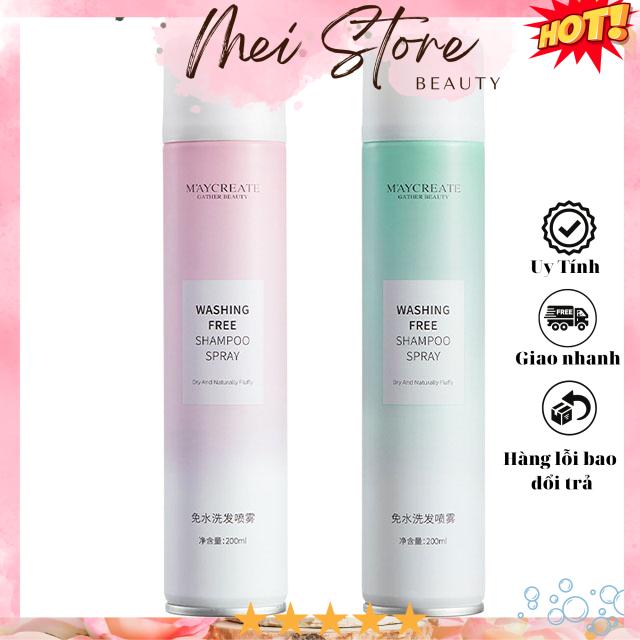 Dầu Gội Khô Maycreate Washing Free Shampoo 200ml