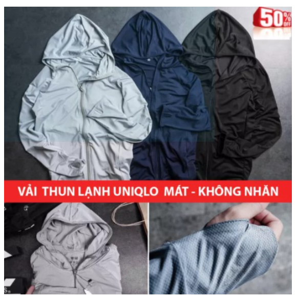 Áo chống nắng nam thông hơi đủ size m l xl 2xl 3xl