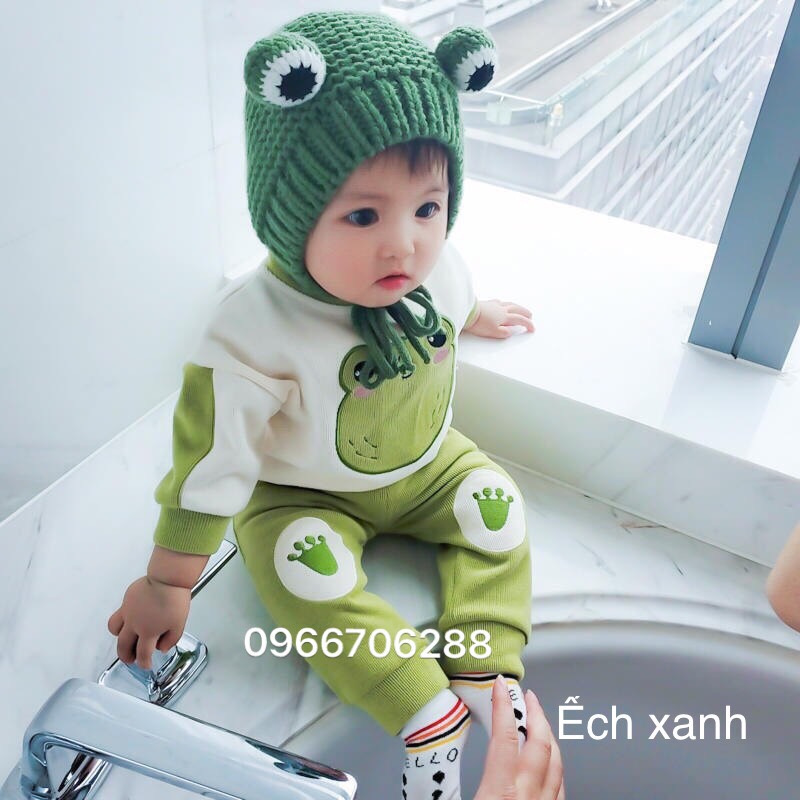 Bộ quần áo trẻ em dài tay thun cotton co dãn 4 chiều cho bé từ 0-5 tuổi bé trai/ bé gái