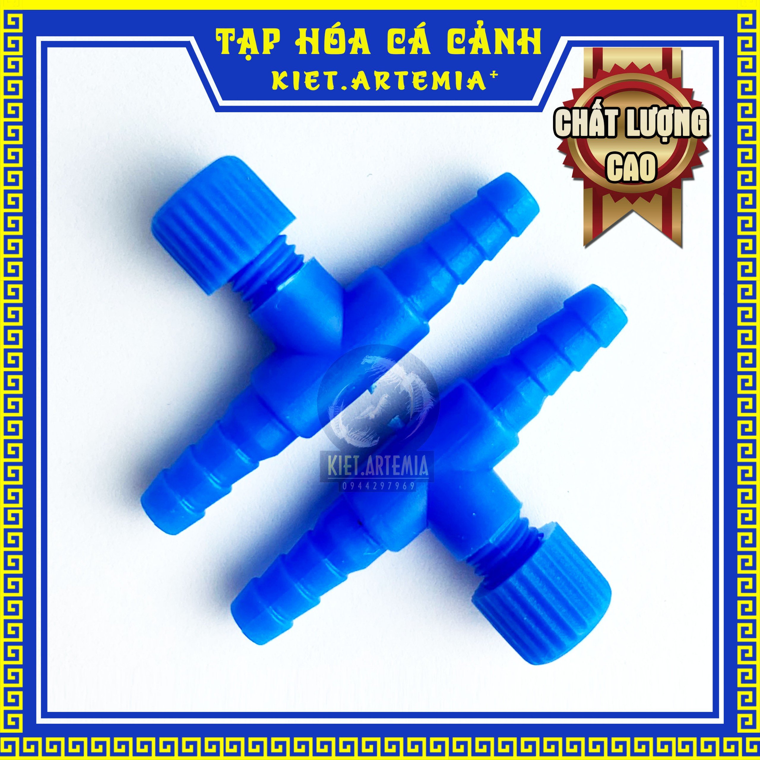 Van Chia Oxy Hồ Cá, Van Khóa Oxi, Van Nối Oxy, Phụ Kiện Bể Cá - 6