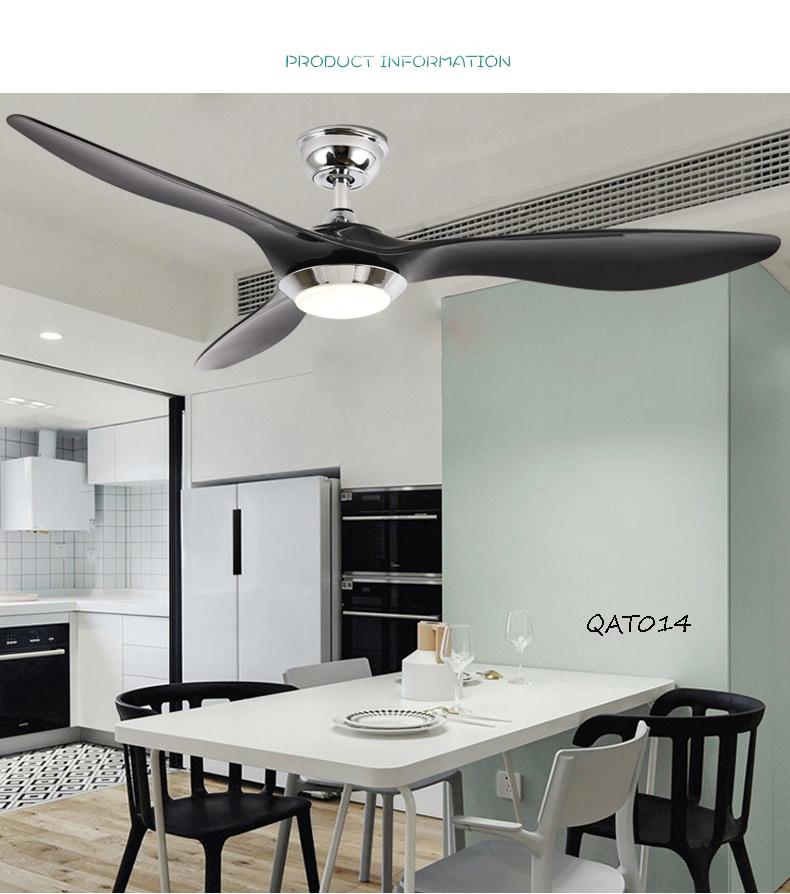 Quạt trần đèn trang trí 3 cánh nhựa cao cấp QAT014 – Lựa chọn hoàn hảo cho một ngôi nhà hiện đại
