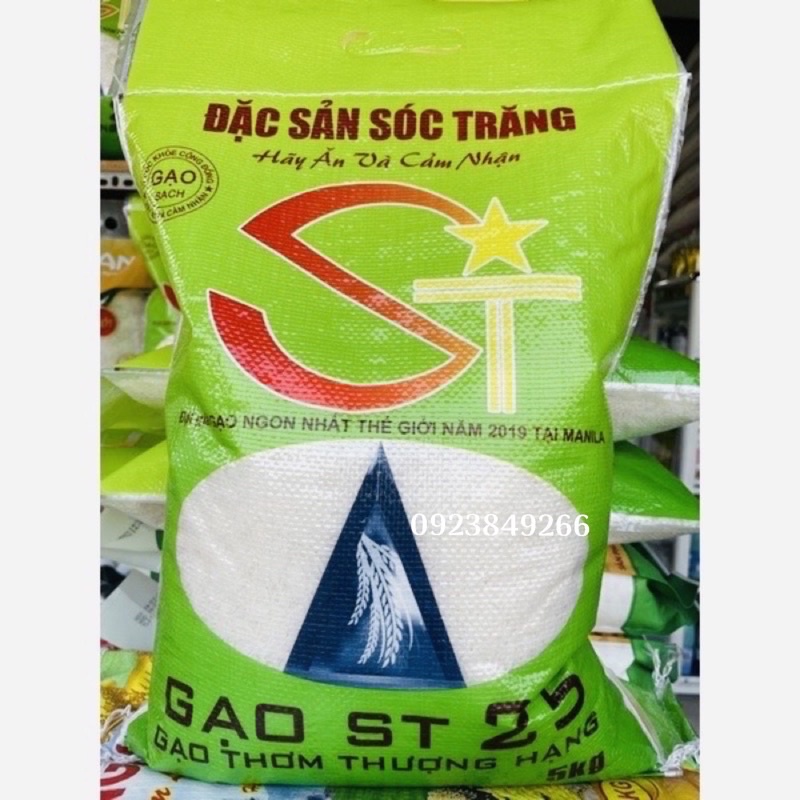 Combo 2 bao gạo st25 dẻo thơm