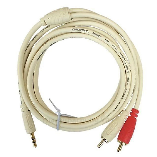 Dây loa 1 đầu 3.5 ra 2 av dài 1,8m